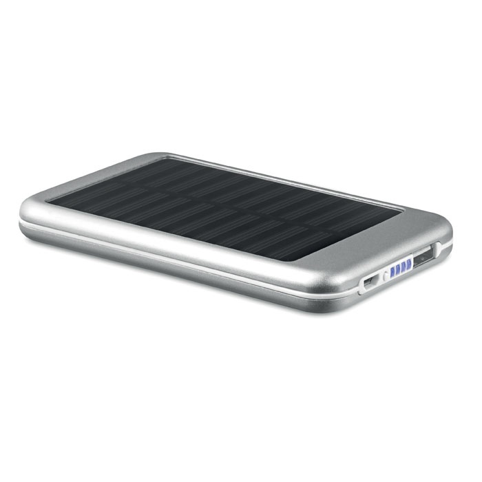 Logo trade promotional giveaways image of: 4000 mAH solar powerbank