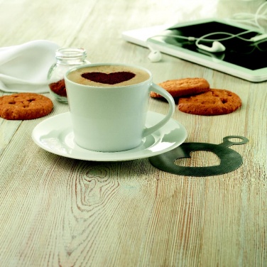 Logo trade business gifts image of: Cappuccino cup and saucer