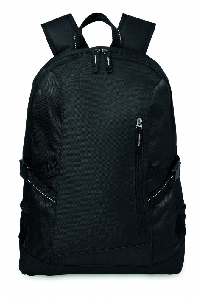 Logo trade promotional giveaways image of: Polyester laptop backpack