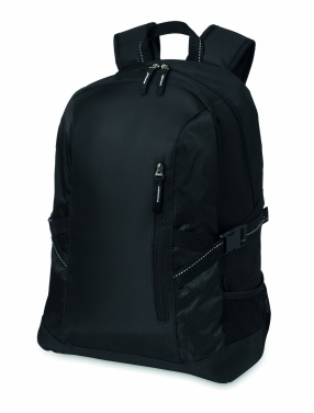 Logo trade promotional product photo of: Polyester laptop backpack