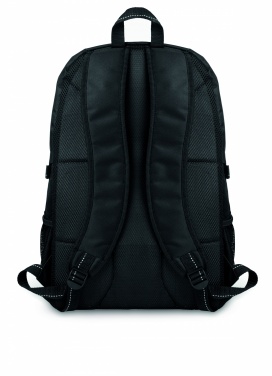 Logo trade promotional giveaways image of: Polyester laptop backpack