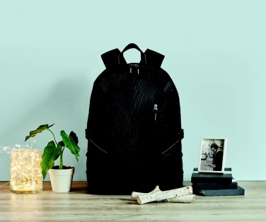 Logo trade promotional giveaways picture of: Polyester laptop backpack