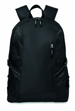 Logo trade promotional items image of: Polyester laptop backpack