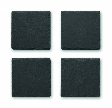 Logotrade promotional product image of: Slate coasters with EVA bottom