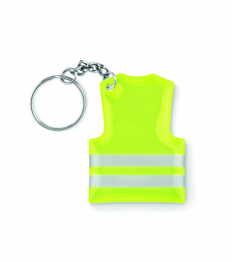 Logotrade promotional item picture of: Key ring with reflecting vest Jekabpils