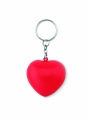 Key ring with PU heart, Red