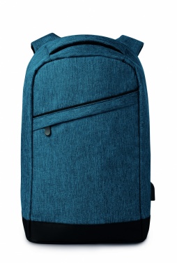 Logo trade promotional giveaway photo of: 2 tone backpack incl USB plug