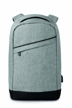 Logo trade corporate gifts picture of: 2 tone backpack incl USB plug