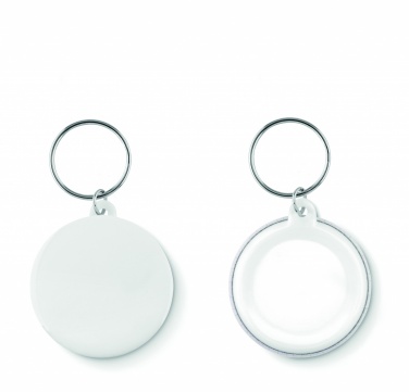 Logo trade promotional merchandise image of: Small pin button key ring