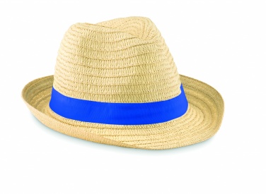 Logo trade business gifts image of: Paper straw hat