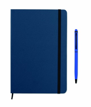 Logo trade promotional gifts picture of: A5 notebook w/stylus 72 lined