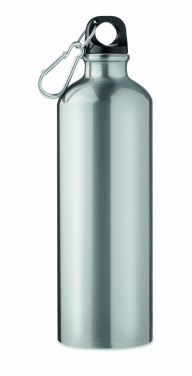 Logo trade promotional product photo of: Single-walled 750 ml aluminum bottle with a carabiner and customizable printing