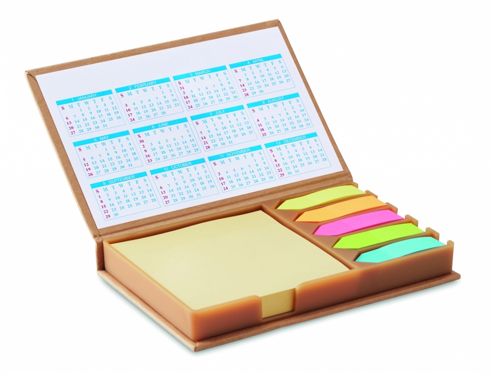 Logotrade promotional item picture of: Desk memo set with calendar