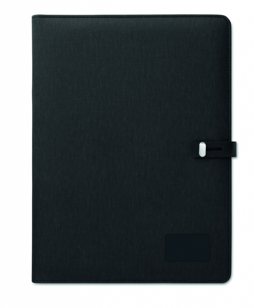 Logo trade promotional merchandise image of: A4 folder w/wireless charger5W