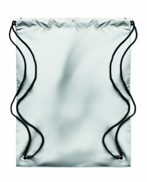 Logo trade corporate gifts image of: High reflective drawstring bag