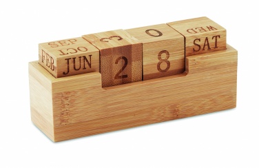 Logo trade promotional merchandise picture of: Bamboo calendar