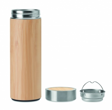 Logotrade promotional items photo of: Double wall bamboo flask 400ml