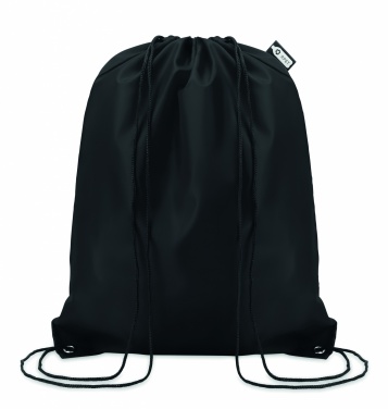 Logo trade corporate gifts image of: 190T RPET drawstring bag