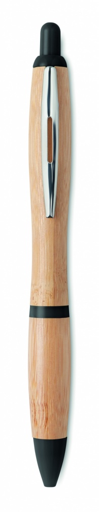 Logo trade advertising products picture of: Ball pen in ABS and bamboo