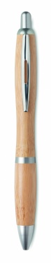 Logo trade business gift photo of: Ball pen in ABS and bamboo