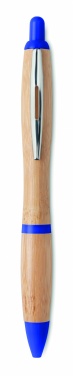 Logo trade business gifts image of: Ball pen in ABS and bamboo