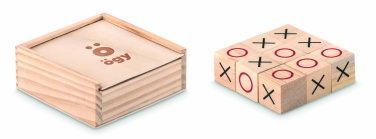 Logo trade promotional item photo of: Wooden tic tac toe