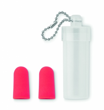 Logo trade business gifts image of: Earplug set in plastic tube