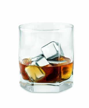 Logotrade promotional merchandise photo of: Set of 4 SS ice cubes in pouch