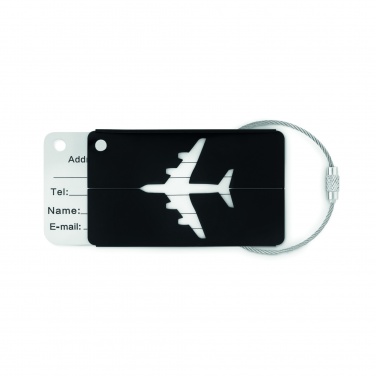 Logo trade advertising product photo of: Aluminium luggage tag