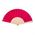 Manual hand fan wood, Red