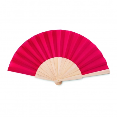 Logo trade promotional products picture of: Manual hand fan wood