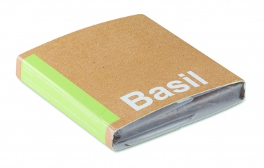 Logotrade advertising product picture of: Compost with seeds "BASIL"