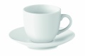 Espresso cup and saucer 80 ml, White