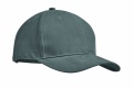 Brushed heavy cotton 6 panel Ba, Grey