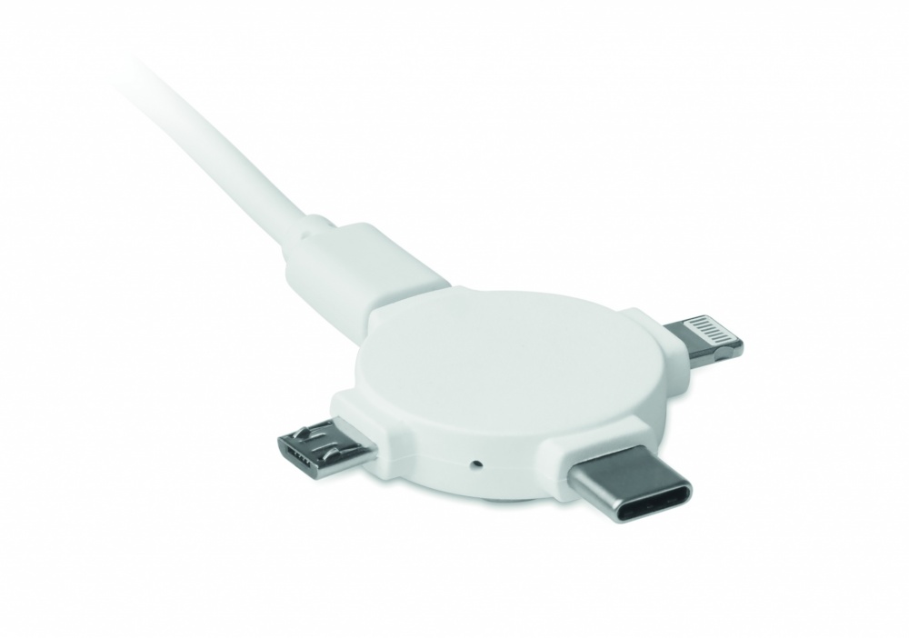 Logo trade promotional items image of: 3 in 1 cable adapter