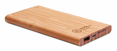 Logotrade corporate gifts photo of: Wireless power bank in bamboo