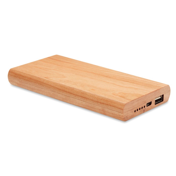 Logotrade business gifts photo of: Power bank 4000 mAh Bamboo ARENA POWER