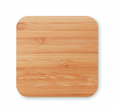 Logo trade promotional giveaway photo of: Bamboo wireless charge pad 5W