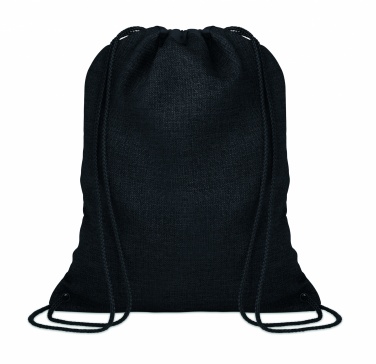 Logotrade promotional products photo of: 1200D heathered drawstring bag