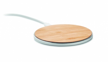 Logotrade promotional giveaway picture of: Bamboo wireless charger 10W