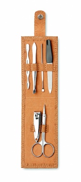 Logo trade advertising product photo of: Cork 6 piece manicure set