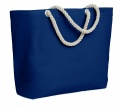 Beach bag with cord handle, Blue