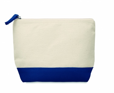 Logo trade business gifts image of: Bicolour cotton cosmetic bag