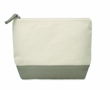 Logo trade corporate gift photo of: Bicolour cotton cosmetic bag