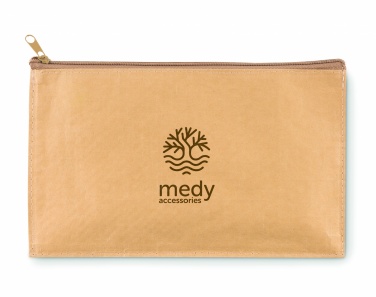 Logo trade corporate gifts image of: Woven paper pencil case