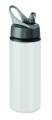 Aluminium bottle 600 ml, White