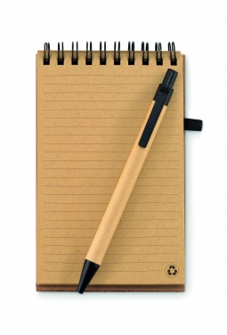 Logotrade promotional giveaway image of: A6 Cork notepad with pen