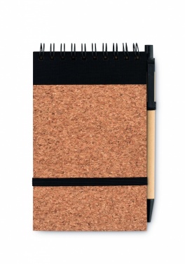 Logo trade corporate gift photo of: A6 Cork notepad with pen