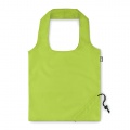 Foldable RPET shopping bag, Lime