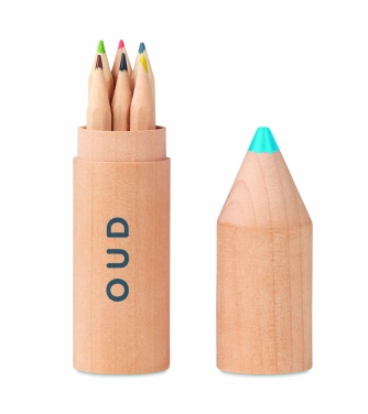 Logo trade corporate gifts image of: 6 pencils in wooden box